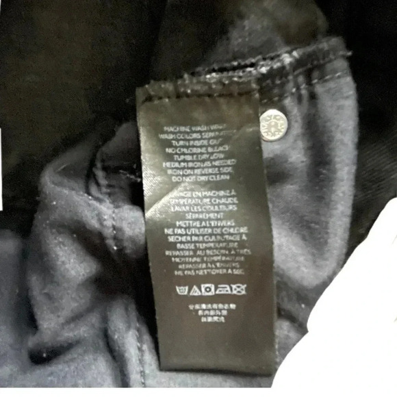 BDG Urban Outfitters High Rise Distressed Relaxed Straight Black Jeans Womens 28 - Picture 8 of 13